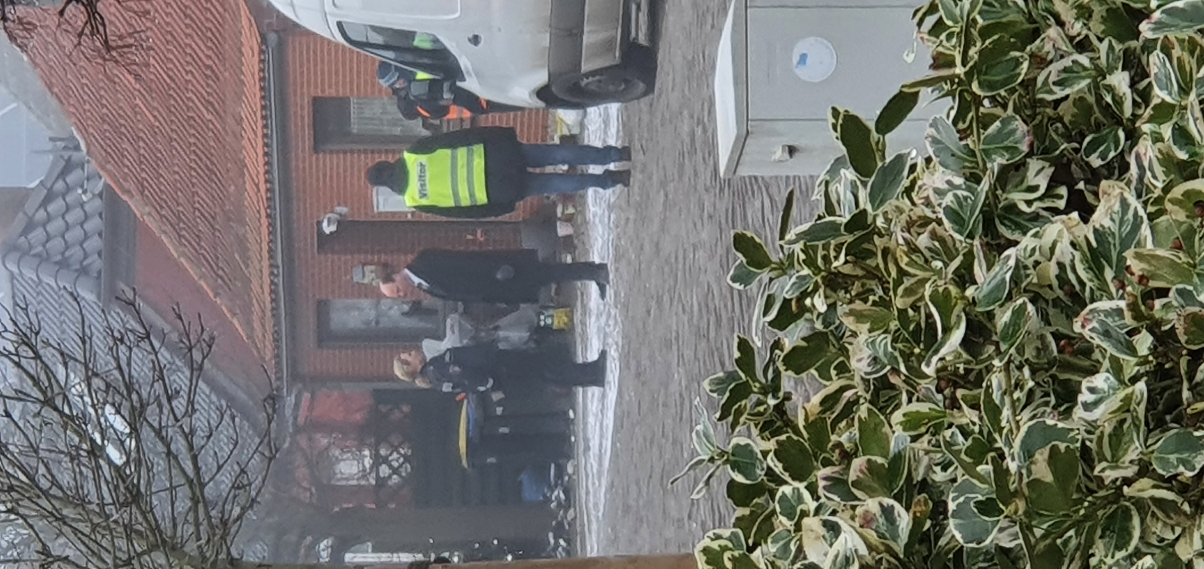 Hannah und Herr Töteberg beim Dreh